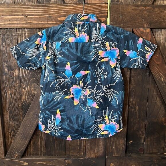 Billabong tropical button shirt boys Sz-6L - Picture 5 of 7
